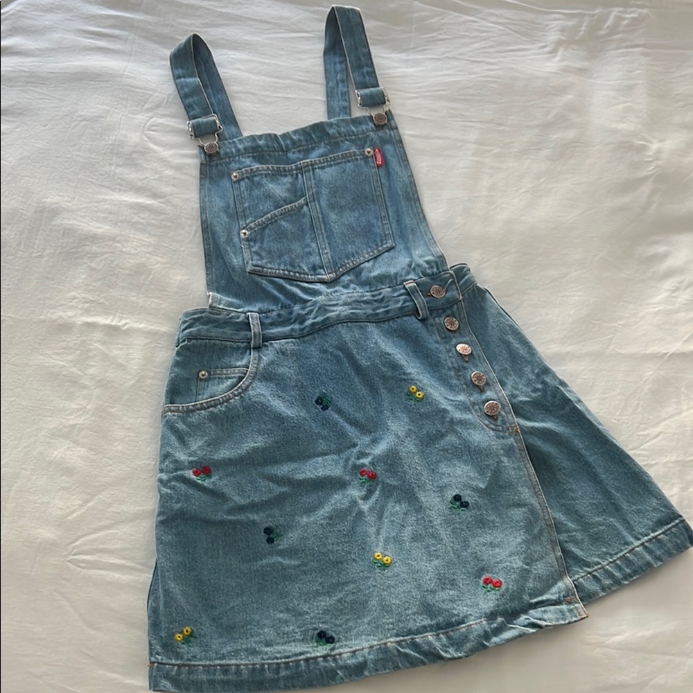 Denim Overall Shorts/ Skirt